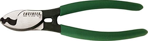 Image of Heavy Duty Cable Shears/Wire Cutters for Clean Cutting of Thick Electrical Cable, Coax & Nylon Rope etc. Made in Japan. ENGINEER pk-50