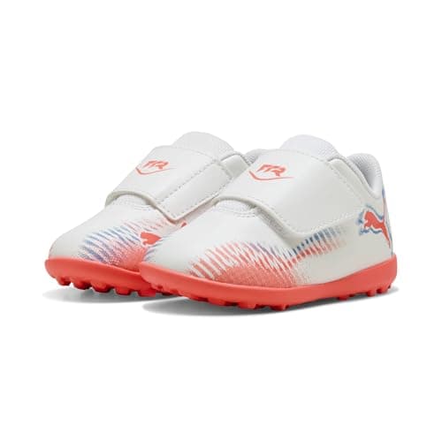 Image of PUMA Future 8 Play V TT Inf Soccer Shoe Unisex Baby, PUMA White-PUMA Black-Glowing Red, 4