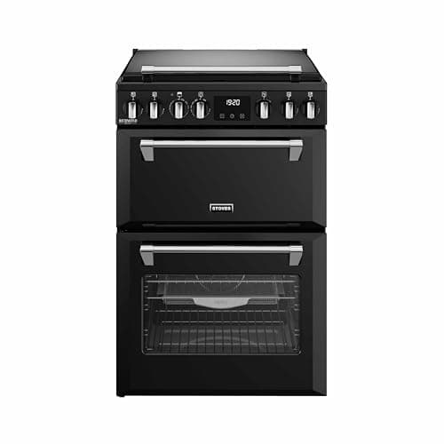 Image of Stoves Richmond Deluxe 60cm Dual Fuel Mini Range Cooker - Black - A Rated