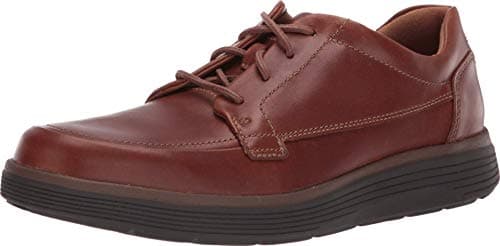 Image of Clarks Men's Un Abode Ease Derbys, Dark Tan Leather*10 UK