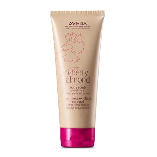 Image of Aveda Cherry Almond Body Scrub | with Sweet Almond Oil, Cherry Blossom Extract | Sweet Floral Aroma of Tonka Bean, Certified Organic Orange, Ylang Ylang | 98% Naturally Derived*, 200ml