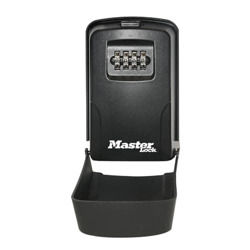 Image of MASTER LOCK Key Safe Wall Mounted with Removeable Cover Medium Size Outdoor, Mounting Kit, for Home Office Industry 5430EURD
