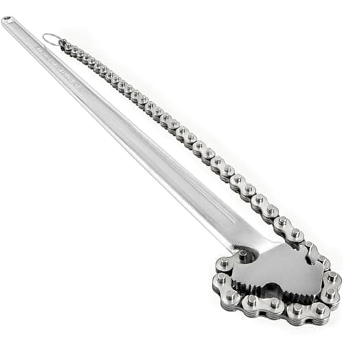 Image of VEVOR 24 Inch Pipe Chain Wrench Heavy Duty 6.7 Inch Chain Wrench