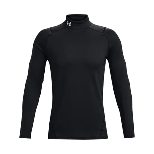 Image of Under Armour Men UA CG Armour Fitted Mock, Warm Base Layer Top for Men, Compression Shirt for Running, Skiing, Winter Cold Weather Fitness Top