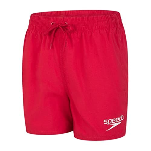 Image of Speedo Boys 13" Watershorts | Swim Shorts | Swimming Trunks | Quick Dry | Comfort | Chlorine Resistant Swimming Trunks, Fed Red, S