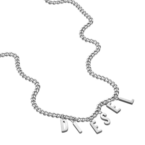 Image of Diesel Men's Stainless Steel with lobster clasp closure Chain necklace