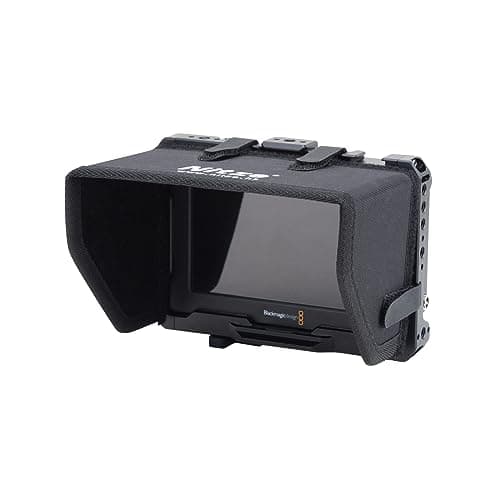 Image of Nitze Cage Kit for Blackmagic Video Assist 5" 12G / Blackmagic Video Assist 5" 3G with Sunhood, HDMI and USB-C Cable Clamps - JT-B01B