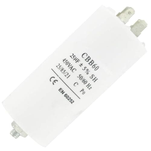 Image of Home Parts ltd - Universal Microfarad Capacitor 25UF 400V 450V 500V