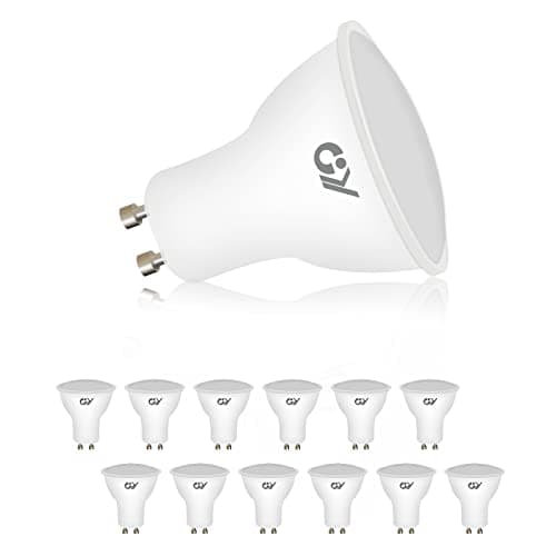 Image of GY GU10 LED Bulbs Warm White 2700K,8W 800lm Energy Saving Light Bulbs,Equivalent to 80W 120° Wide Beam for Ceiling Non-dimmable,Pack of 12