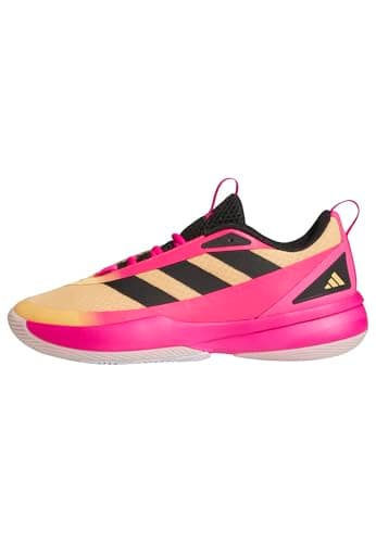 Image of adidas Unisex Front Court Shoes, Hazy Orange/core Black/Shock Pink, 8 UK