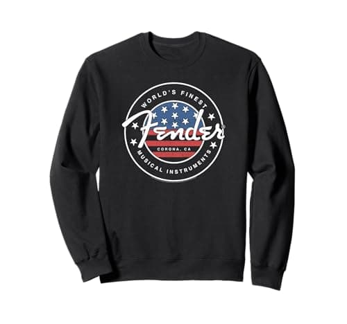 Image of Fender American Flag Circle Stamp Logo Sweatshirt
