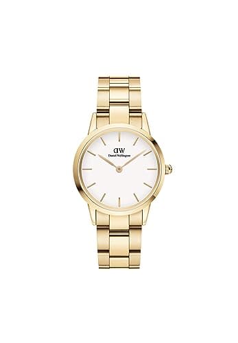 Image of Daniel Wellington DW00100565 Ladies Iconic Link Gold 32mm Watch