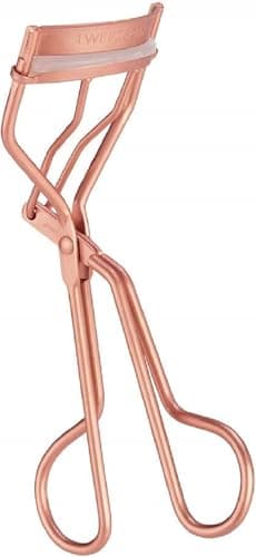 Image of Tweezerman Rose Gold Lash Curler, for a Wide-Awake, Lifted Look for and Effortless Curl, Thick Rounded Silicone Hypoallergenic Pads, 3 Replacement Pads Included (Pack of 1)