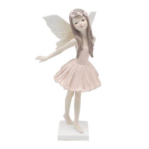 Image of The Leonardo Collection Fantasia Fairy Pink Figurine For Home & Office | Home Decor Ornaments Gift For Women & Men | Beautiful Figurine For Indoor & Outdoor | Living Room Decor Ornaments
