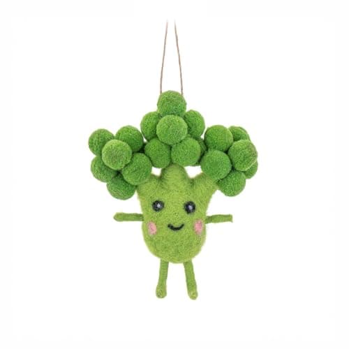Image of Sass & Belle Broccoli Felt Hanging Decoration