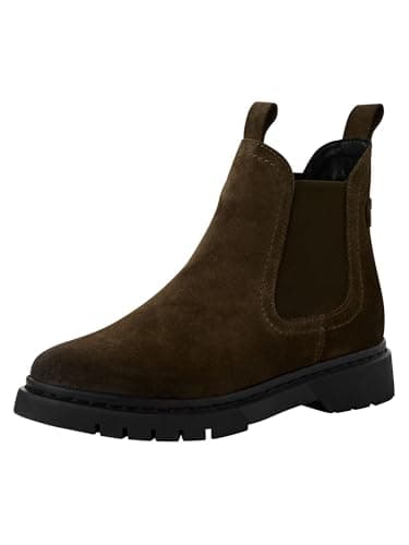 Image of Tamaris Women's 1-25829-43 Chelsea Boots, Olive Suede, 42 EU, Olive Suede, 9 UK