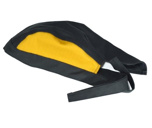 Image of RIVERWELD Welding Cap Flame Retardant Fabric Pirate hat Black and Yellow Color for Welders Match Welding Helmet Work Safety Equipment Gear Head Protection