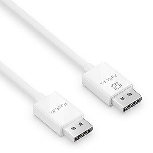 Image of PureLink DisplayPort 1.3 Cable, 4K Ultra HD 60Hz, 21.6 GB/s Bandwidth, Gold-Plated Connectors, 3.00 m, White