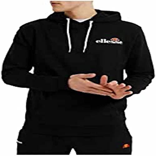 Image of ellesse Mens Primero Oh Hoody Sweatshirt, Black, XL EU