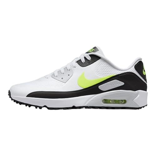 Image of Nike Men's Air Max 90 G Sneaker, White/Hot Lime 103, 8 UK