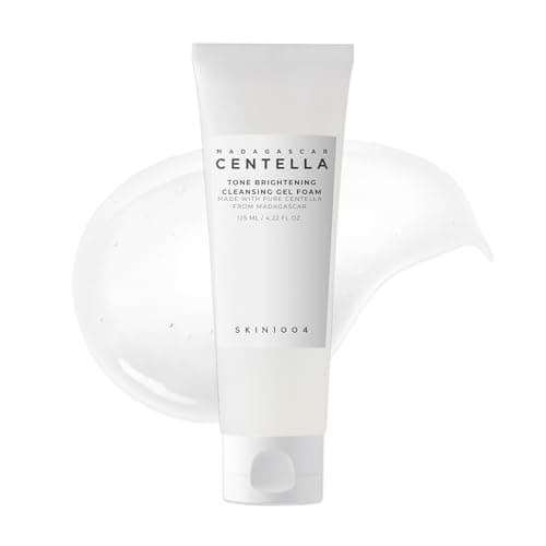 Image of SKIN1004 Madagascar Centella Tone Brightening Cleansing Foam Gel - Korean Facial Cleanser with Vitamin C and Fruit Enzymes - Gently Exfoliates, Soothes and Brightens, 125ml (125ml)