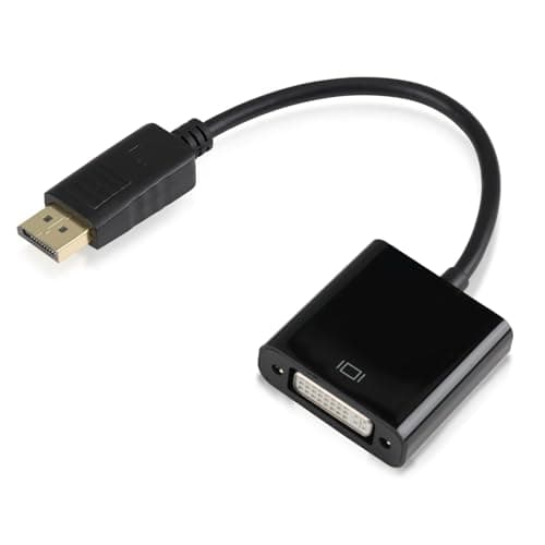 Image of DP to DVI Cable Adapter Gold-Plated 1920x1080@60hz Full HD DP to DVI Converter Male to Female 24+5 Cable Converter for Lenovo Dell HP and Other Brand High Definition Monitor Projector HDTV
