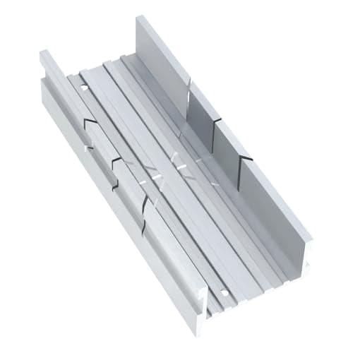 Image of HAUTMEC Mini Mitre Box, 135mm Aluminium Alloy Mitre Block for Precision 45°, 90°, 135° Cuts, Compact Saw Guide for Wood, Plastic, Metal & Craft Projects – HT0417