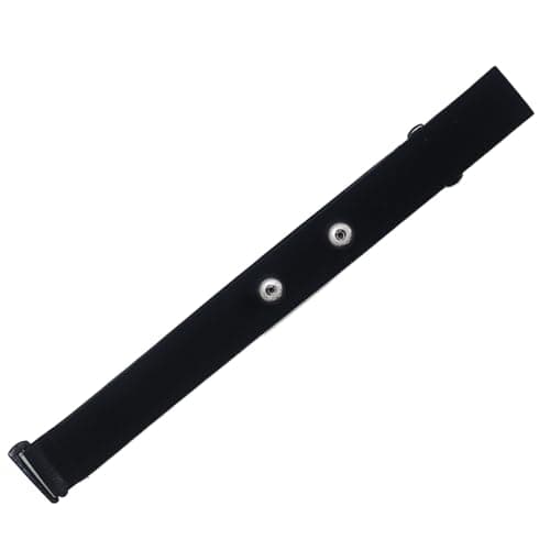 Image of Adjustable Soft HRM Compatible with Polar Heart Rate Sensor - Polar H10 H9 H7 Chest Strap Replacement (Black)