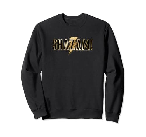 Image of Shazam Movie Shazam! Gold Logo Sweatshirt