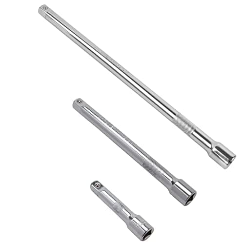 Image of DAKCOS 1/4 Inch Drive Extension Bar, 3 Piece Socket Extension Bar Set, Extensions Socket Tool, CR-V Steel