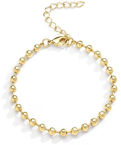 Image of Extra Large Anklets for Women Waterproof, 14K Gold Plated Stack Anklets for Women Plus Size, 10"+2" Adjustable Non Tarnish Large Ankle Bracelets for Women, Summer Big Ankles Set Beach Vacation Jewelry