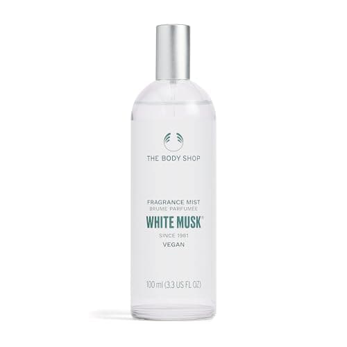 Image of The Body Shop White Musk Fragrance Mist (1x 100ml), Fresh Floral Body Mist for Women, Everyday Musk & Jasmine Mist, Light Body Spray, Vegan Women’s Body Care