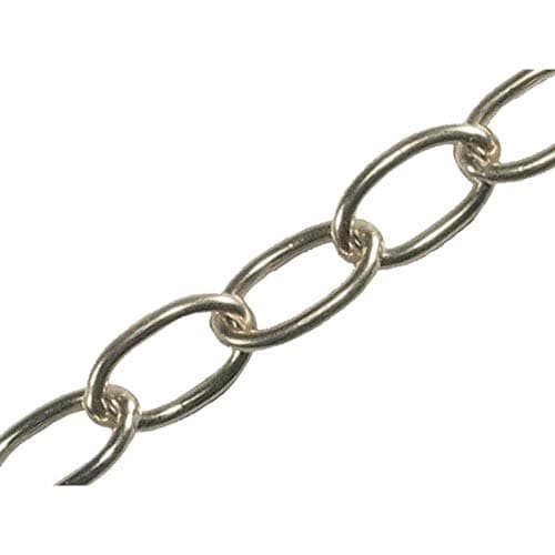 Image of Faithfull FAICHOC23 Oval Chain Chrome 2.3mm x 10M