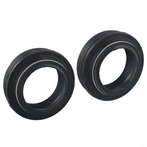 Image of 2pcs Bike Fork Dust Seal Set for 28.6 30 32 34mm Stanchion Diameters with Precision Fit Wiper Oil Seals for MTB Road and Fork Maintenance (28.6 * 39.5mm)