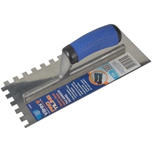 Image of Vitrex 10 2909 Prof Stainless Steel Adhesive Trowel 10mm