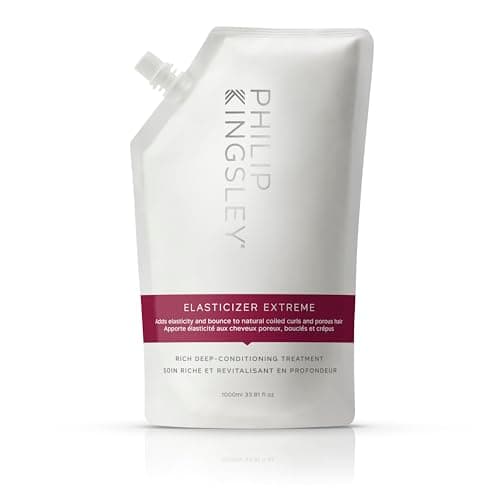 Image of Philip Kingsley | Elasticizer Extreme | Deep Conditioning Hair Mask Repair Treatment | Pre Shampoo Deep Conditioning Mask | Reduces Breakage/Frizz for Dry, Damaged, Curly Hair | 1000ml Refill Pouch