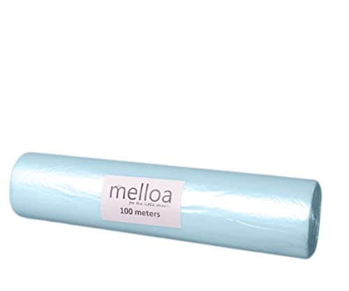 Image of MELLOA Nappy Bin Liner refill compatible with Tommee Tippee Nappy Disposal Systems: Sangenic Tec Twist and Click and others models (Blue, 100m)
