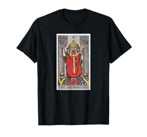 Image of The Hierophant Tarot Card T-Shirt