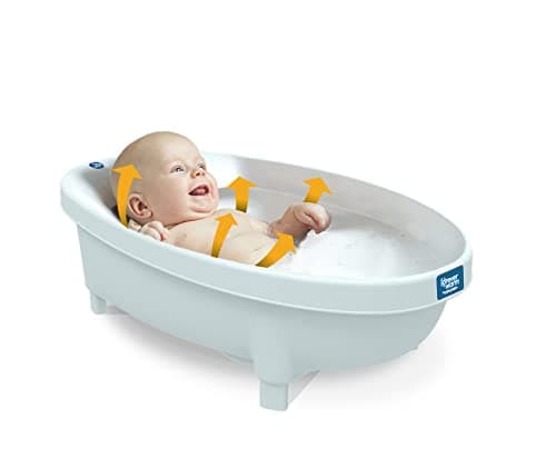Image of Aquascale Forever Warm by Baby Patent, White - Baby Bath - Similar Concept to a hotwater Bottle, Fill The Compartment and This Will Keep The Bath Water Warmer for Longer. Innovative Design.