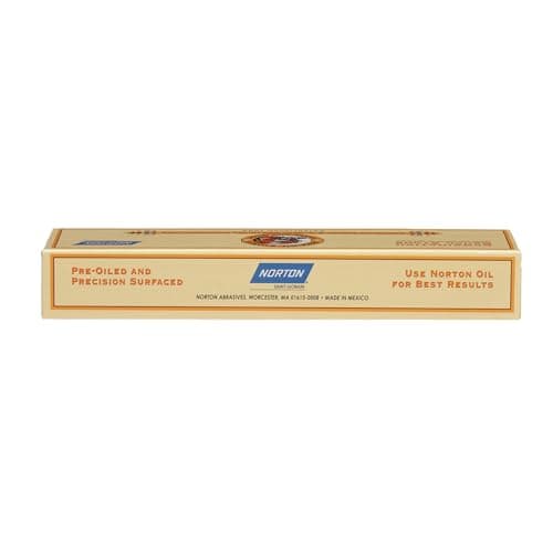 Image of Norton Knife Sharpener Combination Grit Oil Stone - Sharpening Stone with Fine/Coarse Combination Red/Black