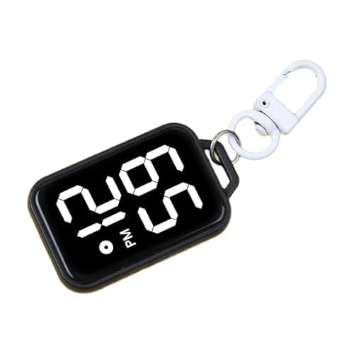 Image of INSEOWI Compacts Digital Keychain Watch for Students Children Electronic Pocket Clock Timekeeping Accessories Gift Small Clock Pendant for Backpacks