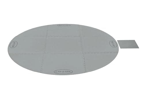 Image of Lay-Z-Spa Round Floor Mat, Hot Tub Floor Protector & Insulation Tiles, 10 Foam Piece Protective Set for Spa and Pump for Round Spas