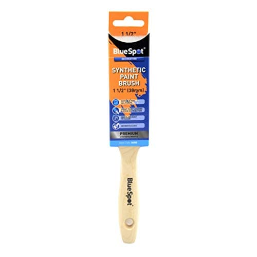 Image of Blue Spot Tools 36002 1 1/2" (38mm) Synthetic Paint Brush With Wooden Handle, No Bristle Loss