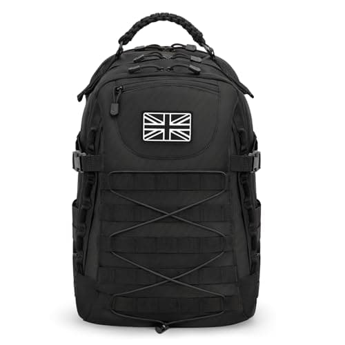 Image of Jueachy Tactical Backpack for Men: Millitary Bag 25L Egg-shaped Pack Army Molle Gear with Laptop for Hiking Work