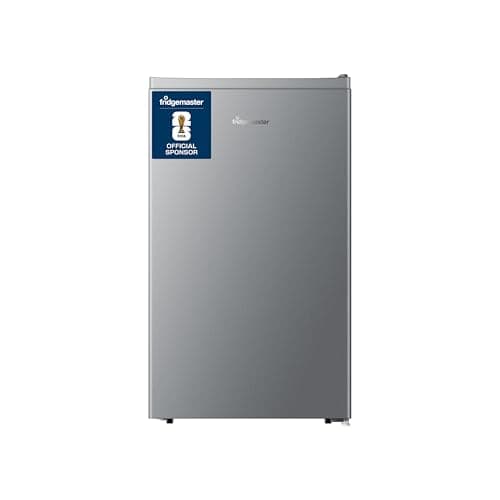Image of Fridgemaster MUR4894ES 82 Litre Freestanding 48cm Wide Under Counter Fridge - Silver - E Rating