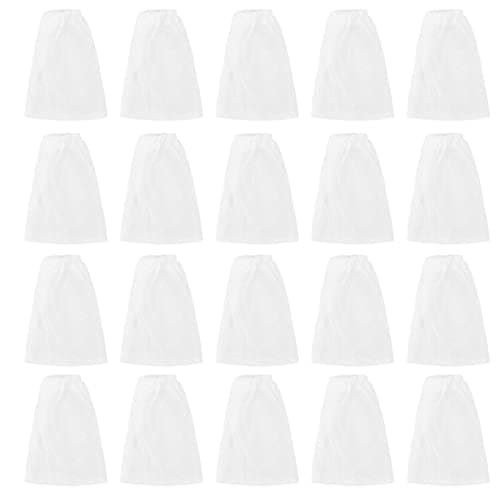 Image of Symphonyw Aquarium Filter Bags, 20 Pcs Cotton Fish Tank Filter Bags Aquarium Filter Sock Small Mesh Bags for Aquarium Battery Powered Gravel Cleaner