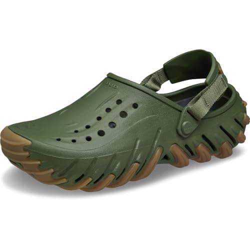 Image of Crocs Unisex Echo Ro Clog, Army Green, 10 UK