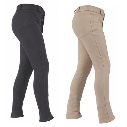 Image of Shires Wessex Boys Jodhpurs - Beige or Black 13-14 Years Beige
