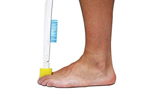 Image of KMINA Long Handled Foot Brush for Shower, Foot Care Aids, Cleaner, Washer