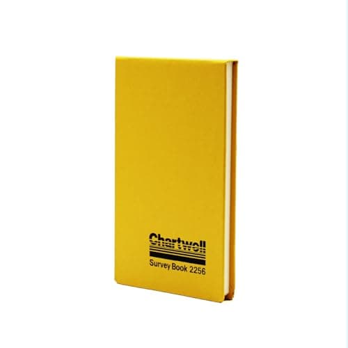 Image of Exacompta - Ref 2256Z - Chartwell Casebound Field Survey Book - 106 x 165mm in Size, Excellent Strength When Wet, Ideal for Use Outside, Graph With 2 Lines, Yellow